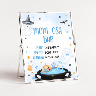 Poster Boo y Halloween Baby shower Maman Osa Bar