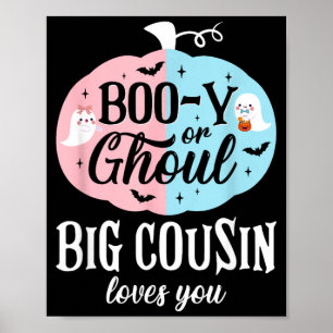 Poster Boo-Y ou fantôme Grand cousin aime Boo Halloween b