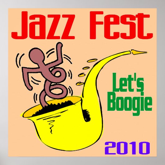 Poster Boogie au Jazz Fest (Devant)