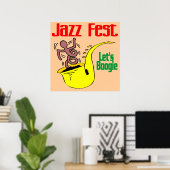 Poster Boogie au Jazz Fest (Bureau à domicile)