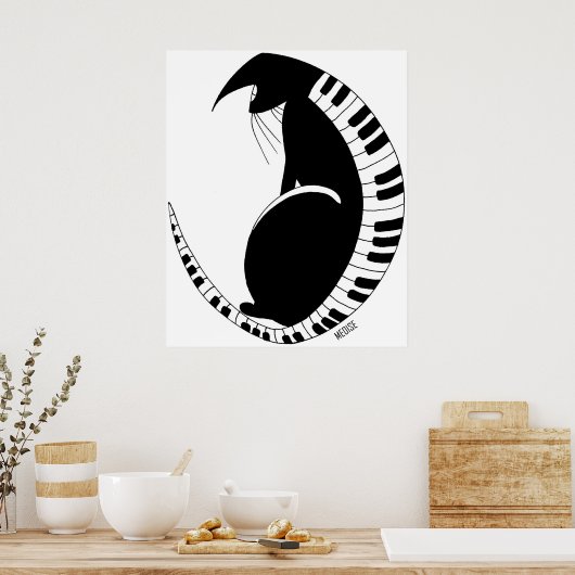 Poster Boogie cat (Cuisine)