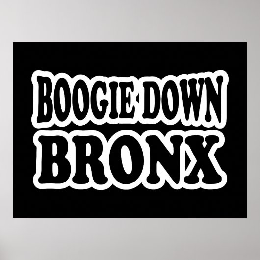 Poster Boogie Down Bronx, NYC (Devant)