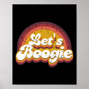 Poster Boogie Kidcore esthétique Retro Rainbow Danci