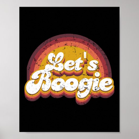 Poster Boogie Kidcore esthétique Retro Rainbow Danci (Devant)