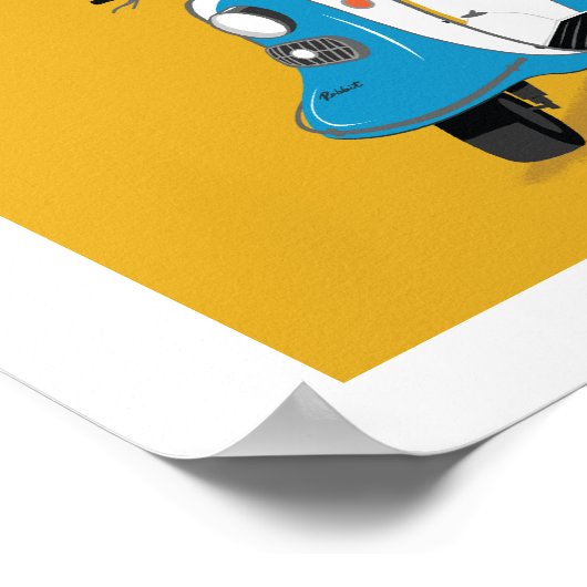 Poster Boogie sur le lapin Fuji (Coin)