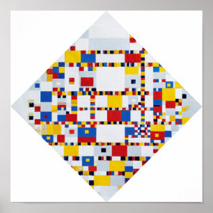 Poster Boogie Woogie, Mondrian