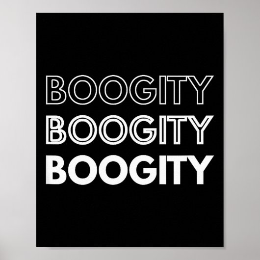 Poster Boogity _ Funny Words On  (Devant)