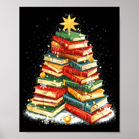 Poster Book Christmas Tree Reading (Devant)