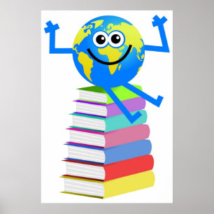 Poster Book Globe