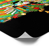 Poster Book Lover Christmas Tree Bookworm Librarian (Coin)