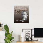 Poster Booker T. Washington Quota On Truth, Right, Good (Bureau à domicile)
