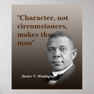 Poster Booker T. Washington Quote