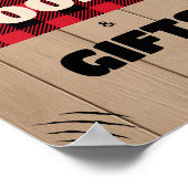 Poster Books et cadeaux Red Rustic Plaid (Coin)