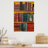 Poster books library bookshelf bookshop (Cuisine)