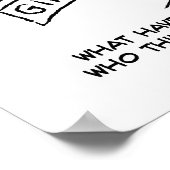 Poster Bookshop Customer pose une question au commerçant (Coin)