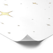 Poster Booktok Chat Cosmique Lisant dans l'Espace Constel (Coin)