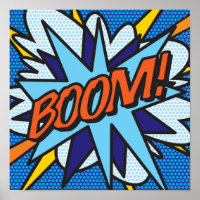 BOOM Comédie Pop Art Moderne Fun Retro