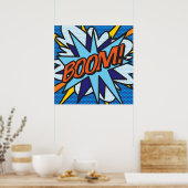 Poster BOOM Comédie Pop Art Moderne Fun Retro (Cuisine)