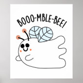 Poster Boomble Bee Funny Ghost Bee Pun (Devant)