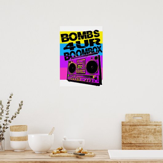 Poster Boombox Bombs 4UR (Cuisine)