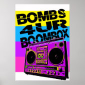 Poster Boombox Bombs 4UR (Devant)