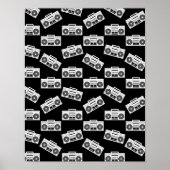 Poster Boombox de musique Imprimer Boombox Motif d'art No (Devant)