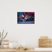 Poster Boombox Girl (Cuisine)