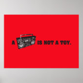 Poster Boombox n'est pas un jouet (Devant)