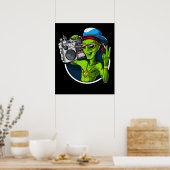 Poster Boombox Party Aliens (Cuisine)