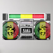 Poster boombox reggae (Devant)