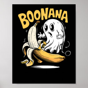 Poster Boonana Surprise Me Boo Halloween Funny Ghostface