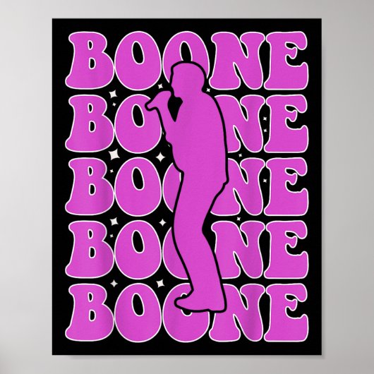 Poster Boone Lover Pour Hommes Femmes Garçons Filles Enfa (Devant)