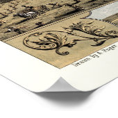 Poster Boone (Montana), IA Carte panoramique - 1868 (Coin)