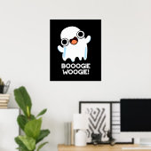 Poster Booogie Woogie Funny Musique Ghost Pun Dark BG (Bureau à domicile)