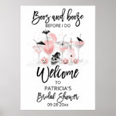 Poster Boos et Boissons Signe de bienvenue pour une fête (Devant)