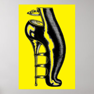 Poster Boot en caoutchouc Bizarre