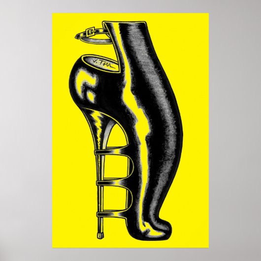 Poster Boot en caoutchouc Bizarre (Devant)
