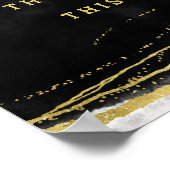 Poster Booth Mariage noir blanc et or (Coin)