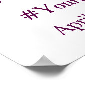 Poster Booth Photo Mariage Chic Floral Amour Violet (Coin)