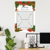 Poster Booth Photo Mariage Floral Tropical Breeze (Bureau à domicile)