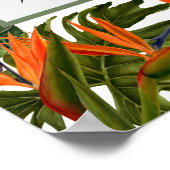 Poster Booth Photo pour une Mariée Floral Brise Tropicale (Coin)