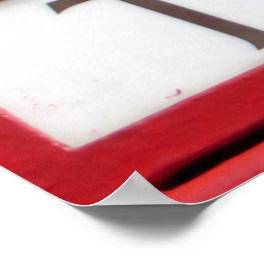 Poster Booth téléphonique Red Box (Coin)