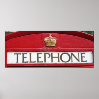 Poster Booth téléphonique Red Box