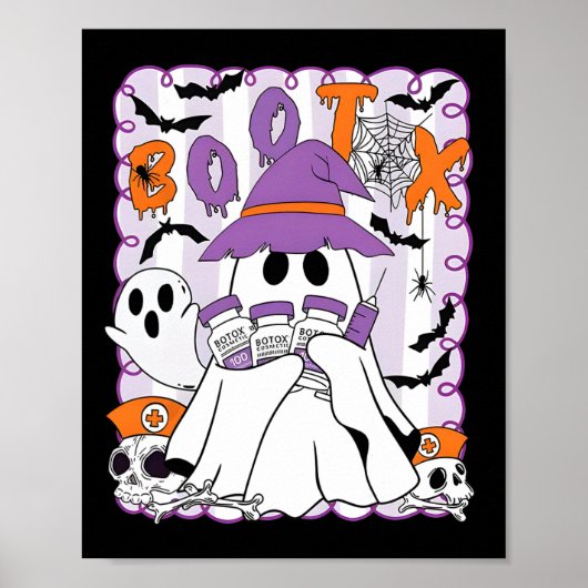 Poster Bootox Injector Infirmière Halloween Remplissage B (Devant)
