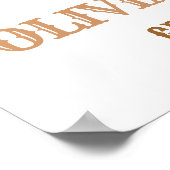 Poster Boots and Bows Gender Reveal Welcome Sign (Coin)