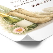 Poster Boots & Bubbles Western Baby Shower Diaper Raffle  (Coin)