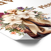 Poster Boots & Bubbly Boho Fête des mariées occidentale f (Coin)