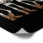 Poster Boots Horse Dancing Skeleton Western Country Rodeo (Coin)