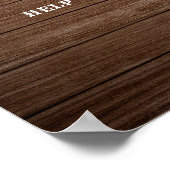 Poster Boots rustiques Country Boots Cowgirl Birthday Boo (Coin)