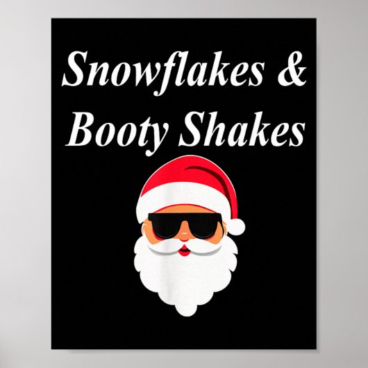 Poster Booty Shake Christmas Funny Naughty Dirty Raunchy (Devant)